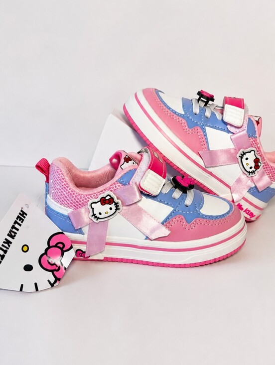 Hello Kitty Other - NWT Hello Kitty Toddlers Baby Pink & Blue Velcro Sneakers Size 7